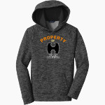 Holt Junior Rams Soccer Club Sport-Tek Youth PosiCharge Electric Heather Fleece Hoodie Front Thumbnail