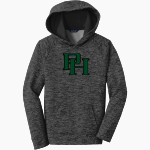 Pendleton Heights Arabians Online Store <span class="pdp-name-mascot">Pendleton Heights Arabians</span> Sport-Tek Youth PosiCharge Electric Heather Fleece Hoodie Front Thumbnail