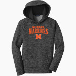 McHENRY COMM HIGH SCHOOL WARRIORS <span class="pdp-name-mascot">McHENRY WARRIORS</span> Sport-Tek Youth PosiCharge Electric Heather Fleece Hoodie Front Thumbnail