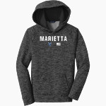 Marietta Blue Devils Sport-Tek Youth PosiCharge Electric Heather Fleece Hoodie Front Thumbnail