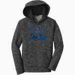 Junction City Blue Jays Sport-Tek Youth PosiCharge Electric Heather Fleece Hoodie Front Thumbnail