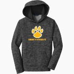 Sahuarita Intermediate Bobcats Sport-Tek Youth PosiCharge Electric Heather Fleece Hoodie Front Thumbnail