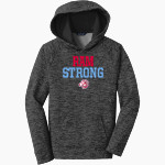 West Valley Rams Online Store <span class="pdp-name-mascot">West Valley Rams</span> Sport-Tek Youth PosiCharge Electric Heather Fleece Hoodie Front Thumbnail