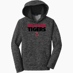 Belle Plaine Tigers Sport-Tek Youth PosiCharge Electric Heather Fleece Hoodie Front Thumbnail