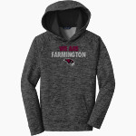 Farmington High School River Hawks Sport-Tek Youth PosiCharge Electric Heather Fleece Hoodie Front Thumbnail