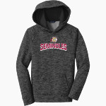 Creekside Seminoles Sport-Tek Youth PosiCharge Electric Heather Fleece Hoodie Front Thumbnail