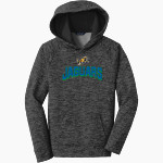 East Jessamine Jaguars Online Store Sport-Tek Youth PosiCharge Electric Heather Fleece Hoodie Front Thumbnail