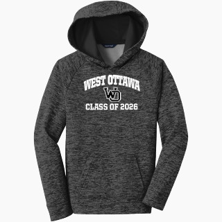 Sport-Tek Youth PosiCharge Electric Heather Fleece Hoodie