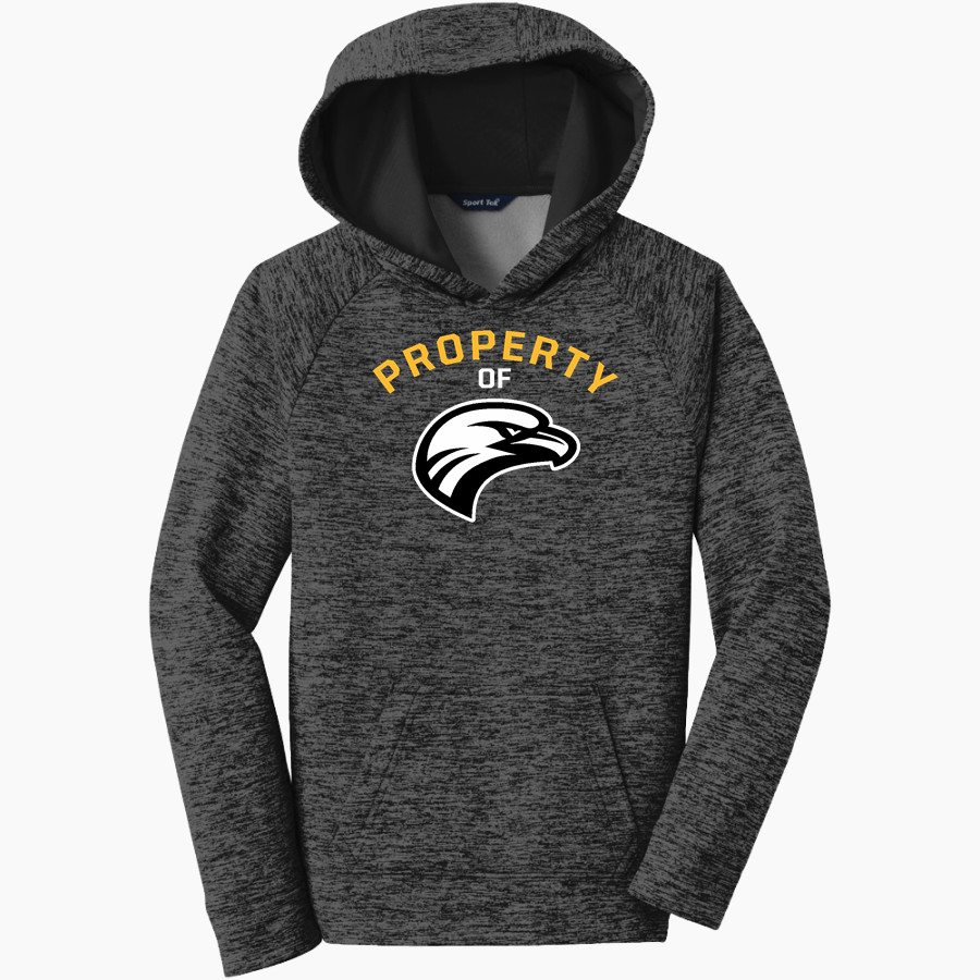 Fuentes Eagles Sport-Tek Youth PosiCharge Electric Heather Fleece Hoodie