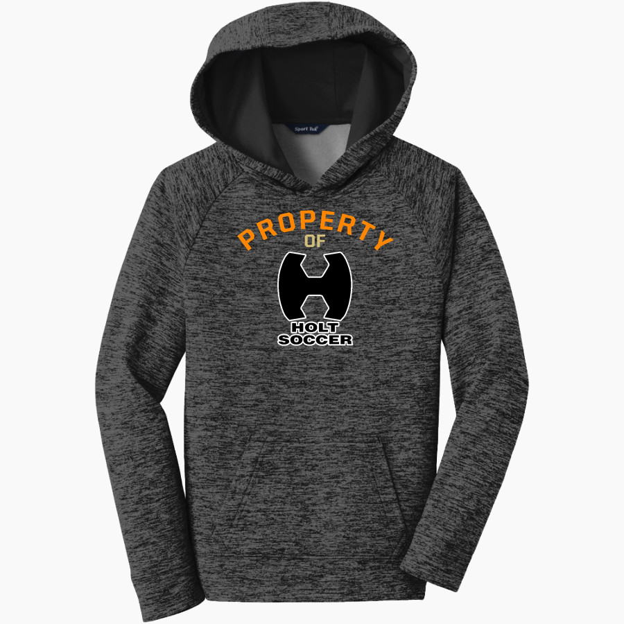 Holt Junior Rams Soccer Club Sport-Tek Youth PosiCharge Electric Heather Fleece Hoodie
