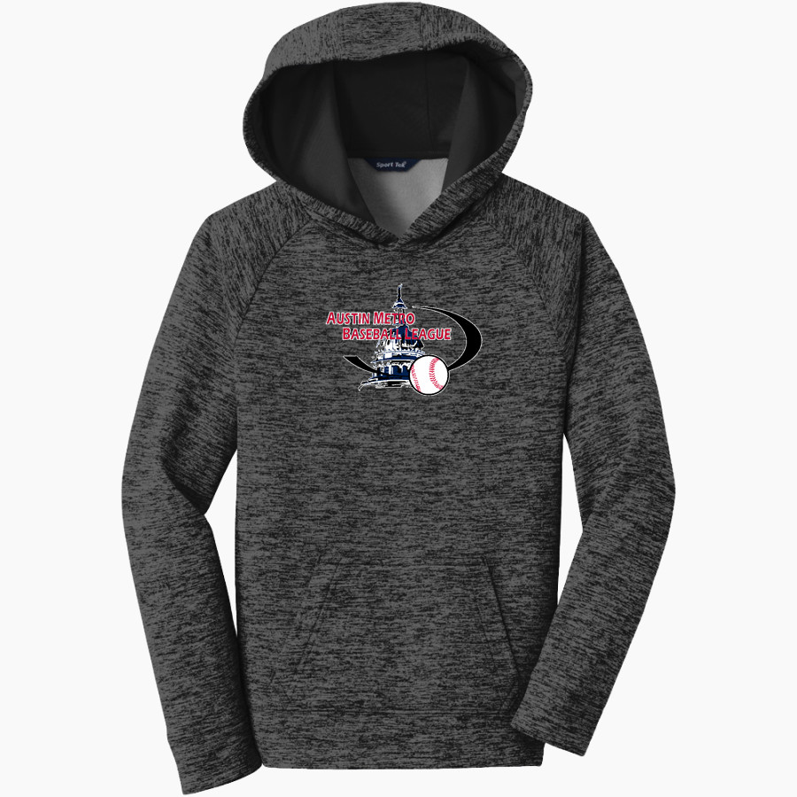 AUSTIN METRO BASEBALL LEAGUE Sport-Tek Youth PosiCharge Electric Heather Fleece Hoodie