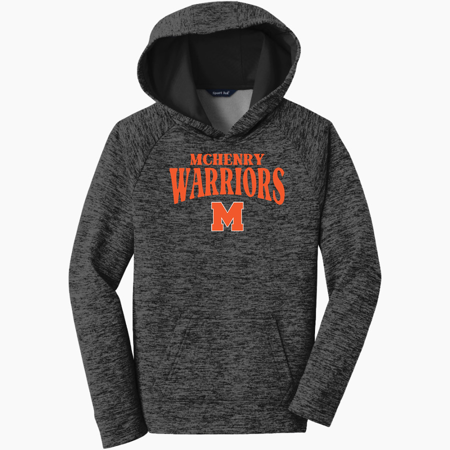 McHENRY COMM HIGH SCHOOL WARRIORS <span class="pdp-name-mascot">McHENRY WARRIORS</span> Sport-Tek Youth PosiCharge Electric Heather Fleece Hoodie