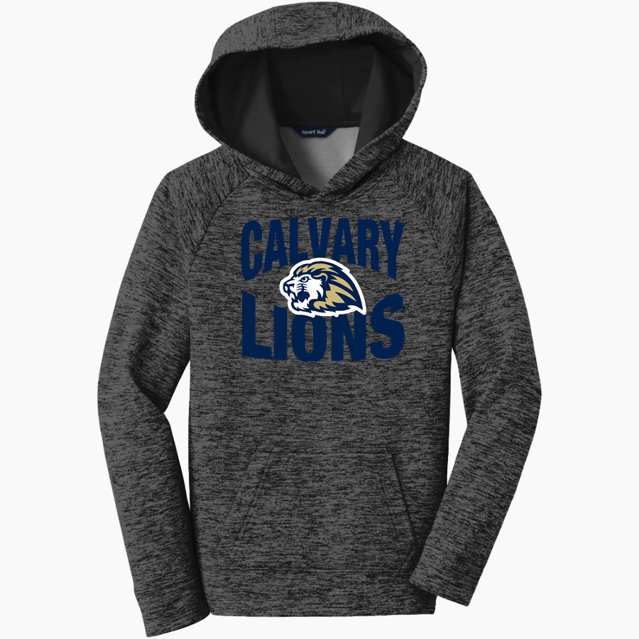 Calvary Lions Sport-Tek Youth PosiCharge Electric Heather Fleece Hoodie
