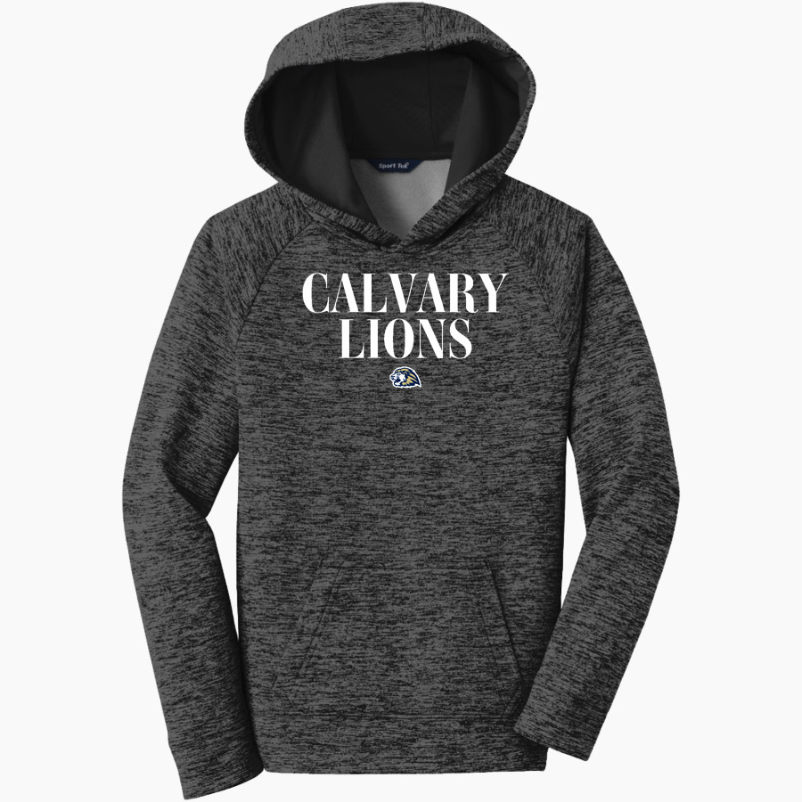 Calvary Lions Sport-Tek Youth PosiCharge Electric Heather Fleece Hoodie