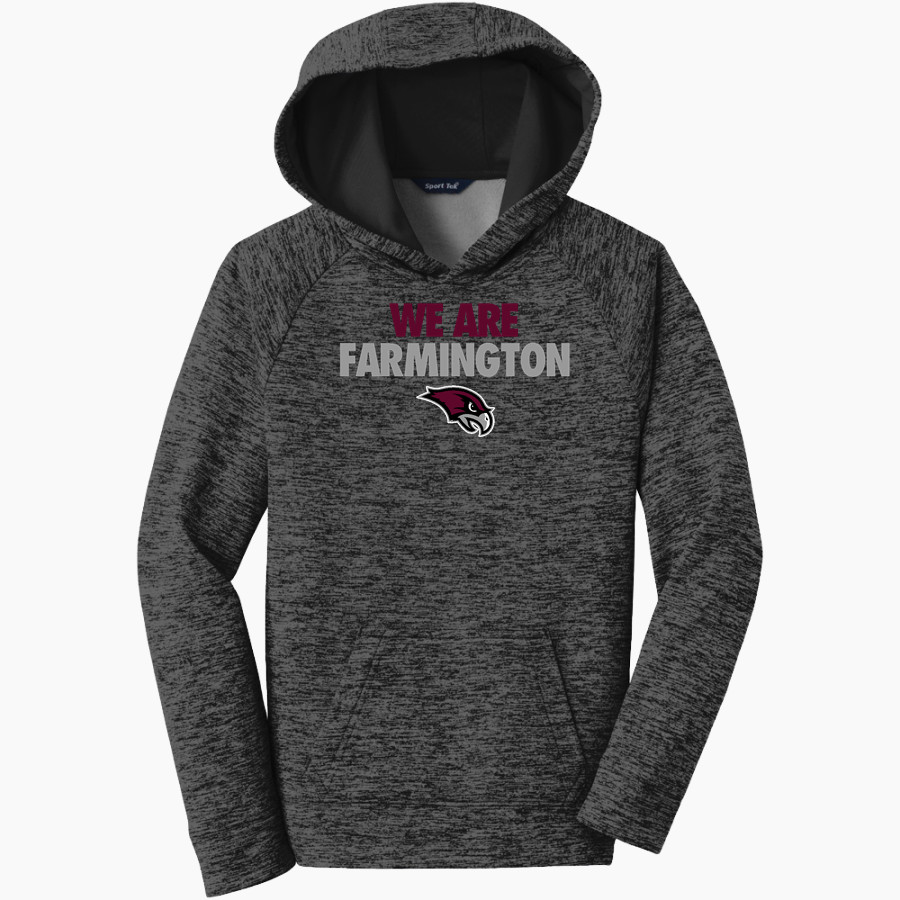 Farmington High School River Hawks Sport-Tek Youth PosiCharge Electric Heather Fleece Hoodie