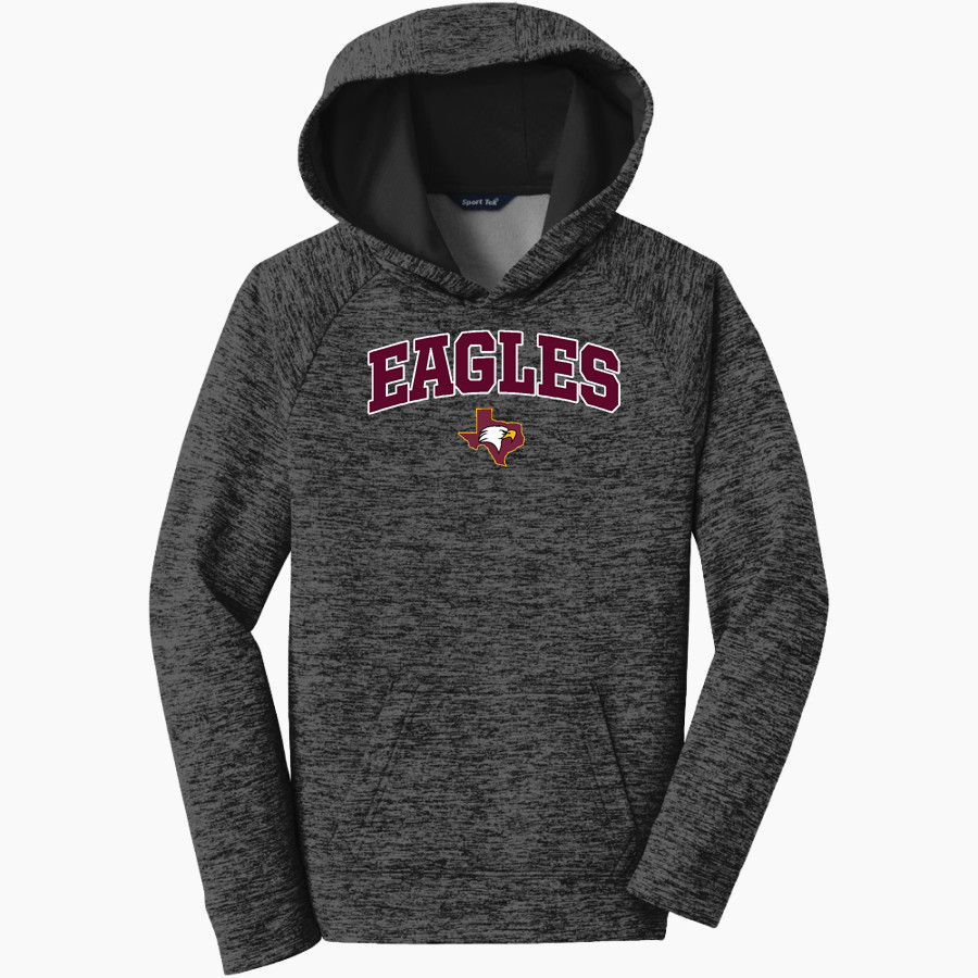 IL Texas Eagles Sport-Tek Youth PosiCharge Electric Heather Fleece Hoodie