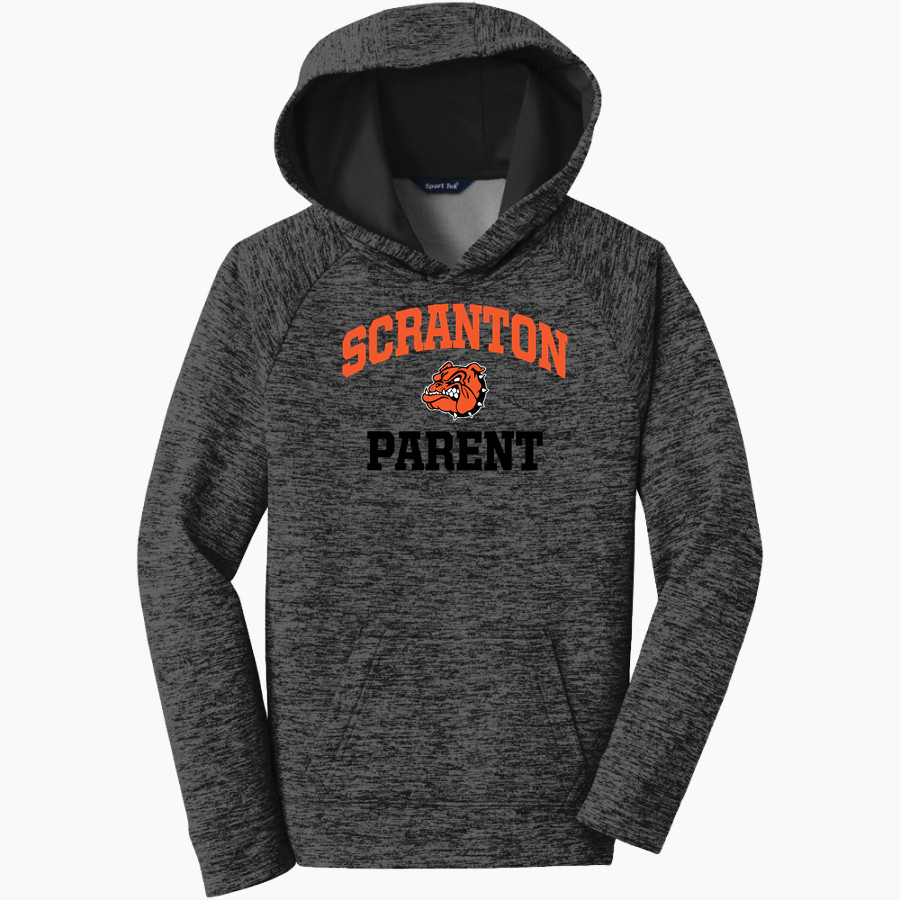 Scranton Bulldogs <span class="pdp-name-mascot">Scranton Middle School Bulldogs</span> Sport-Tek Youth PosiCharge Electric Heather Fleece Hoodie
