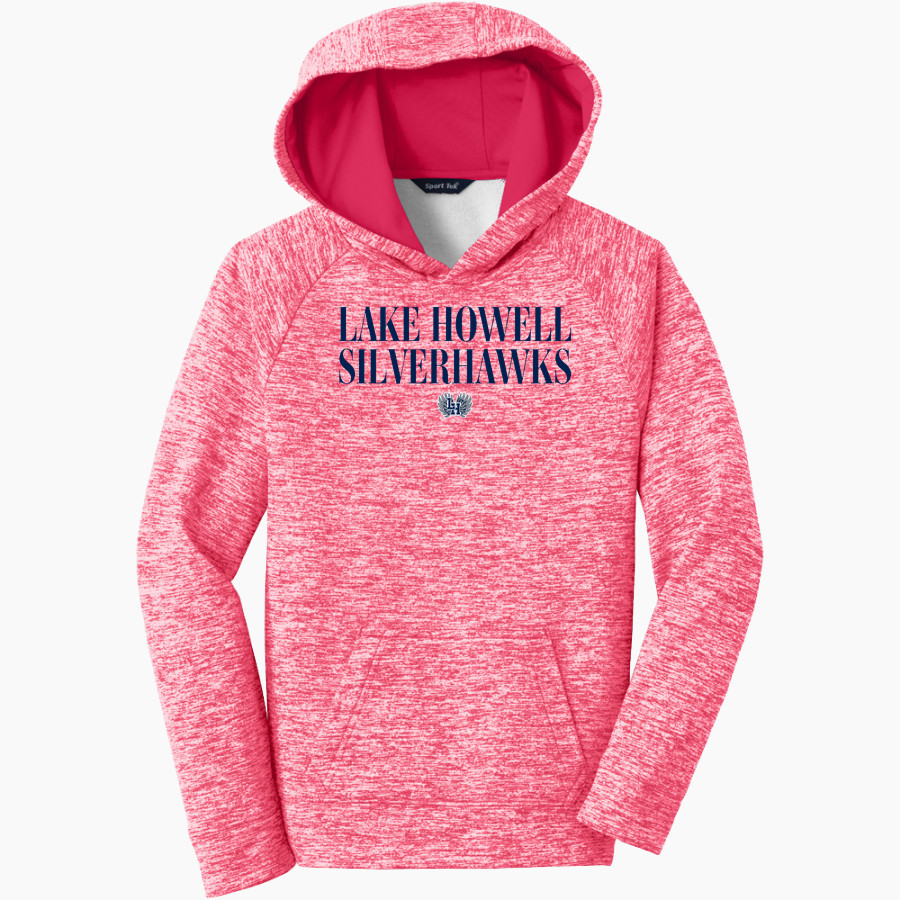 Lake Howell Silverhawks <span class="pdp-name-mascot">Lake Howell Hawks</span> Sport-Tek Youth PosiCharge Electric Heather Fleece Hoodie