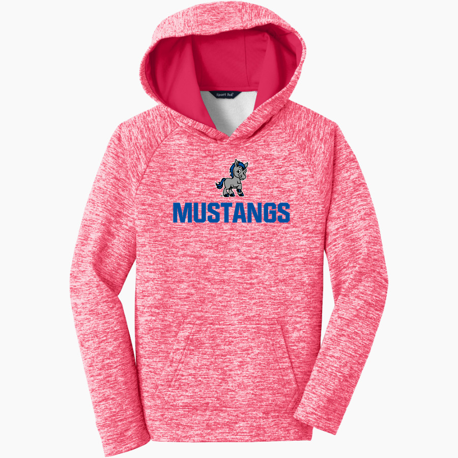 MacArthur Elementary Mustangs <span class="pdp-name-mascot">McArthur Elementary</span> Sport-Tek Youth PosiCharge Electric Heather Fleece Hoodie