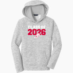 LINDHURST HIGH SCHOOL BLAZERS <span class="pdp-name-mascot">LINDHURST BLAZERS</span> Sport-Tek Youth PosiCharge Electric Heather Fleece Hoodie Front Thumbnail