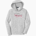 Santa Barbara Vaqueros Sport-Tek Youth PosiCharge Electric Heather Fleece Hoodie Front Thumbnail