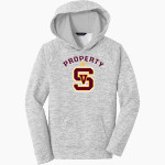 SIMI VALLEY HIGH SCHOOL PIONEERS Sport-Tek Youth PosiCharge Electric Heather Fleece Hoodie Front Thumbnail