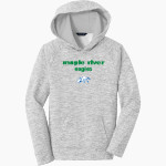 Maple River Eagles <span class="pdp-name-mascot">Maple River Eagles</span> Sport-Tek Youth PosiCharge Electric Heather Fleece Hoodie Front Thumbnail
