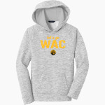 Wilmington Aquatic Club Sea Tigers <span class="pdp-name-mascot">Wilmington Aquatic Club Sea Tigers</span> Sport-Tek Youth PosiCharge Electric Heather Fleece Hoodie Front Thumbnail