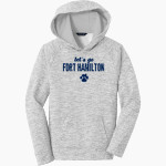 FORT HAMILTON HIGH SCHOOL TIGERS <span class="pdp-name-mascot">FORT HAMILTON TIGERS</span> Sport-Tek Youth PosiCharge Electric Heather Fleece Hoodie Front Thumbnail