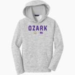 OZARK HIGH SCHOOL HILLBILLIES Sport-Tek Youth PosiCharge Electric Heather Fleece Hoodie Front Thumbnail