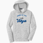 Geneva Valkyrie Sport-Tek Youth PosiCharge Electric Heather Fleece Hoodie Front Thumbnail