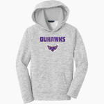 Loras College Duhawks Sport-Tek Youth PosiCharge Electric Heather Fleece Hoodie Front Thumbnail