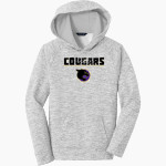 Westridge Cougars Sport-Tek Youth PosiCharge Electric Heather Fleece Hoodie Front Thumbnail