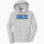 EAST HICKMAN HIGH SCHOOL EAGLES Sport-Tek Youth PosiCharge Electric Heather Fleece Hoodie Front Thumbnail
