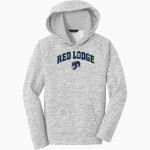 Red Lodge Rams Sport-Tek Youth PosiCharge Electric Heather Fleece Hoodie Front Thumbnail
