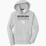 Next Level Sports Next Level Sports <span class="pdp-name-mascot">Next Level Sports</span> Sport-Tek Youth PosiCharge Electric Heather Fleece Hoodie Front Thumbnail