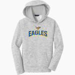 Chapman Eagles <span class="pdp-name-mascot">Chapman School Eagles</span> Sport-Tek Youth PosiCharge Electric Heather Fleece Hoodie Front Thumbnail