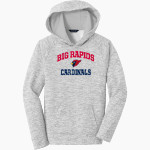 Big Rapids Cardinals <span class="pdp-name-mascot">Big Rapids Cardinals</span> Sport-Tek Youth PosiCharge Electric Heather Fleece Hoodie Front Thumbnail