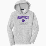 HAYWOOD TOMCATS ONLINE STORE <span class="pdp-name-mascot">HAYWOOD TOMCATS</span> Sport-Tek Youth PosiCharge Electric Heather Fleece Hoodie Front Thumbnail