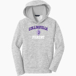 Collinsville Kahoks Sport-Tek Youth PosiCharge Electric Heather Fleece Hoodie Front Thumbnail