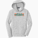 Shark Research & Conservation The Official Online Store <span class="pdp-name-mascot">SRC Sharks</span> Sport-Tek Youth PosiCharge Electric Heather Fleece Hoodie Front Thumbnail