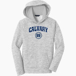 Calvary Lions Sport-Tek Youth PosiCharge Electric Heather Fleece Hoodie Front Thumbnail