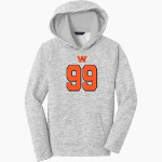 WILLIAMSTOWN HIGH SCHOOL DEMONS <span class="pdp-name-mascot">WILLIAMSTOWN DEMONS</span> Sport-Tek Youth PosiCharge Electric Heather Fleece Hoodie Front Thumbnail
