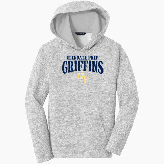 Sport-Tek Youth PosiCharge Electric Heather Fleece Hoodie