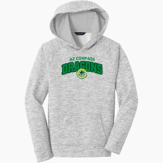 Sport-Tek Youth PosiCharge Electric Heather Fleece Hoodie