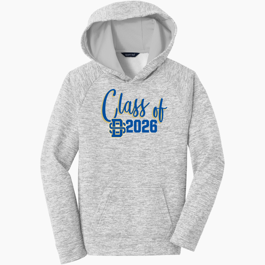 Divine Savior Academy Sharks Sport-Tek Youth PosiCharge Electric Heather Fleece Hoodie