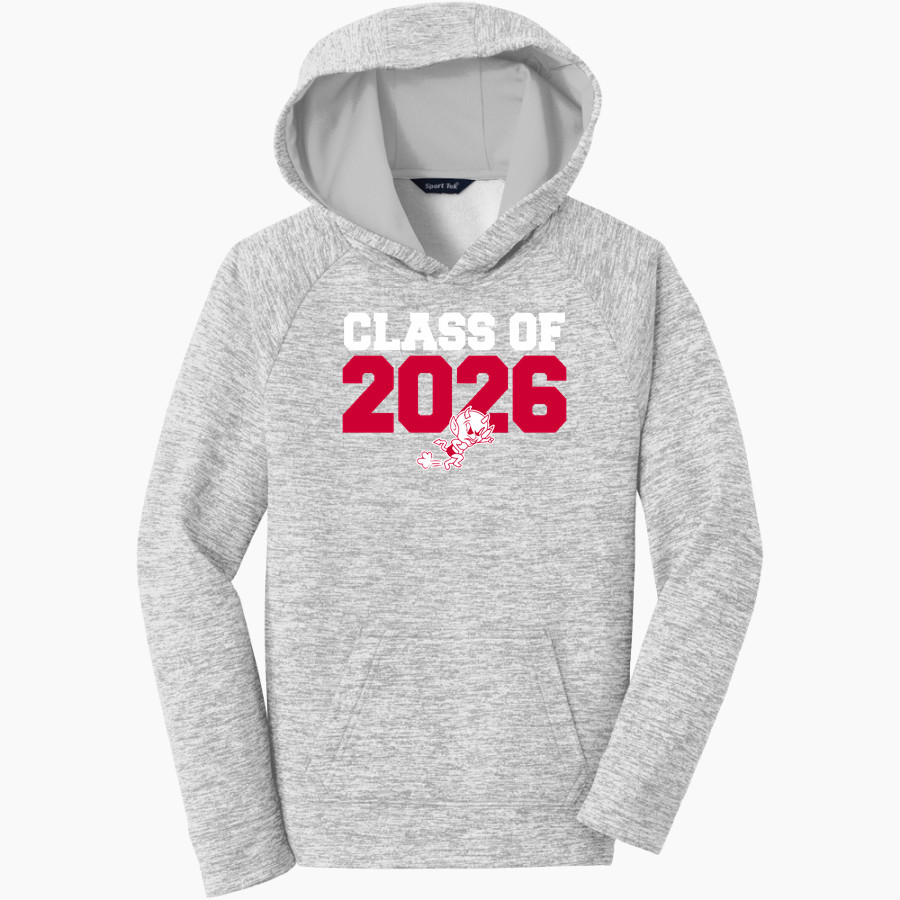 LINDHURST HIGH SCHOOL BLAZERS <span class="pdp-name-mascot">LINDHURST BLAZERS</span> Sport-Tek Youth PosiCharge Electric Heather Fleece Hoodie
