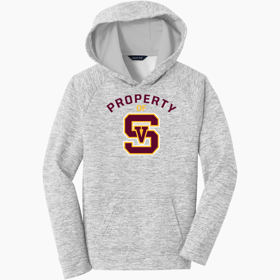 SIMI VALLEY HIGH SCHOOL PIONEERS Sport-Tek Youth PosiCharge Electric Heather Fleece Hoodie