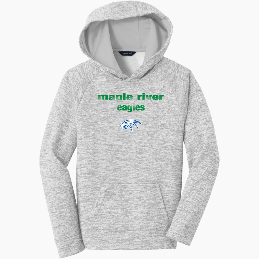 Maple River Eagles <span class="pdp-name-mascot">Maple River Eagles</span> Sport-Tek Youth PosiCharge Electric Heather Fleece Hoodie
