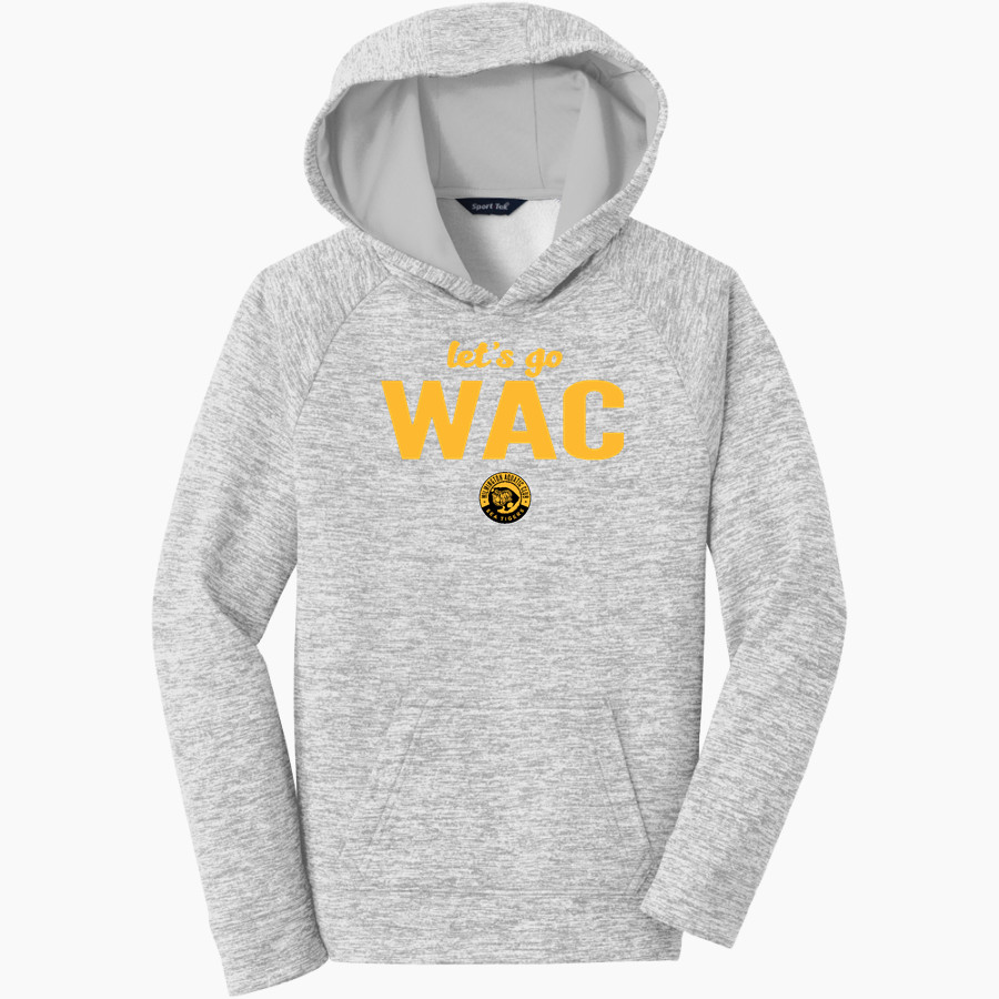 Wilmington Aquatic Club Sea Tigers <span class="pdp-name-mascot">Wilmington Aquatic Club Sea Tigers</span> Sport-Tek Youth PosiCharge Electric Heather Fleece Hoodie